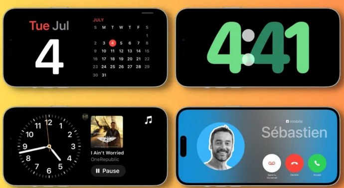梁溪苹果手机维修分享iOS17横屏充电待机显示有什么好处 