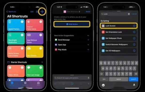 梁溪苹果14锁屏维修店分享iPhone14升级iOS16.4后如何创建锁屏快捷方式 