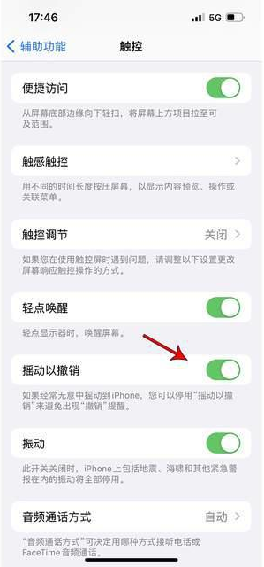 梁溪苹果手机维修分享iPhone手机如何设置摇一摇删除文字 